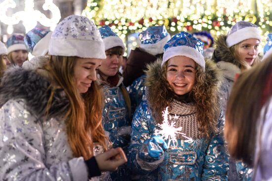 Parade of snow maidens