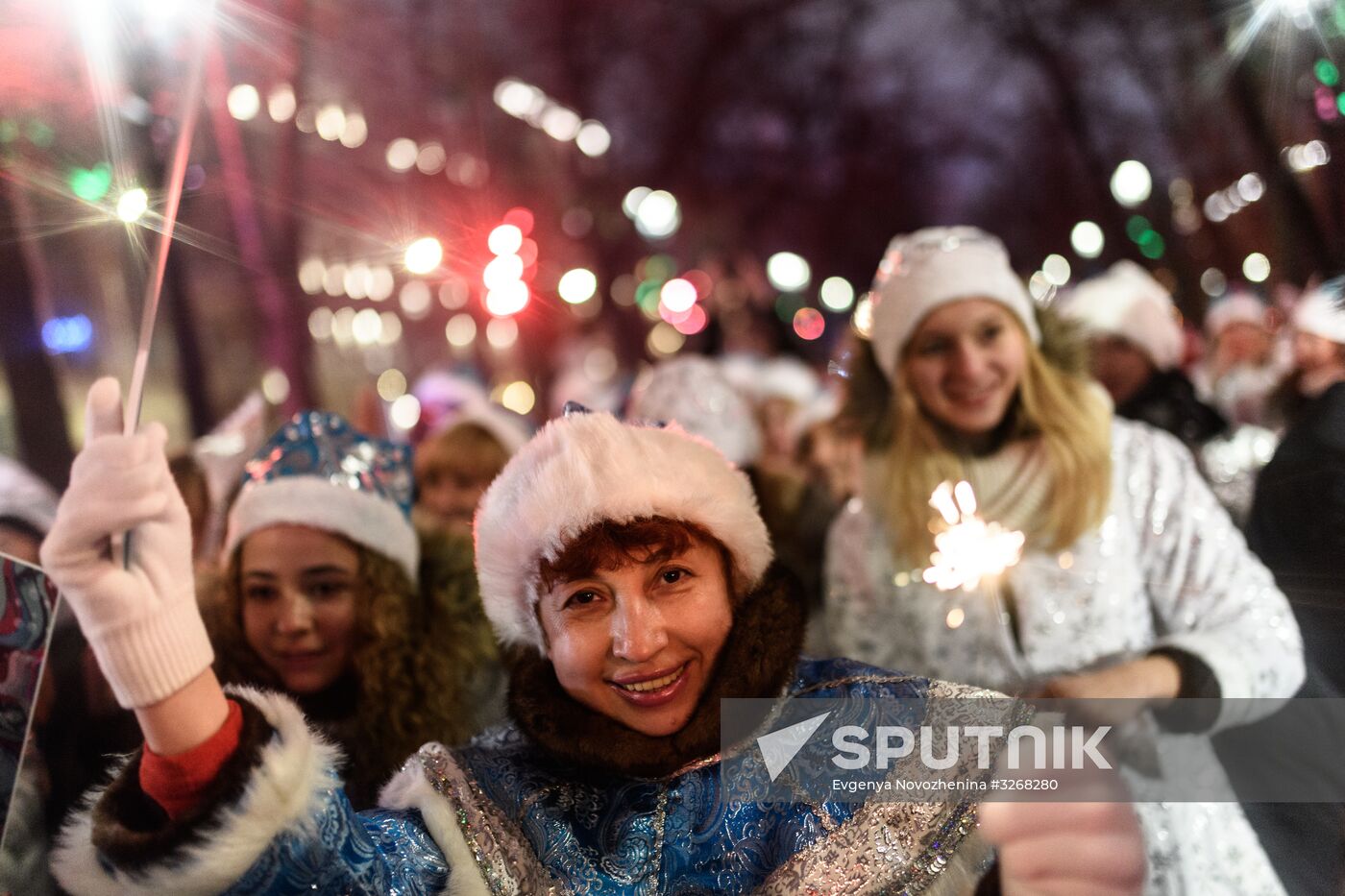 Parade of snow maidens