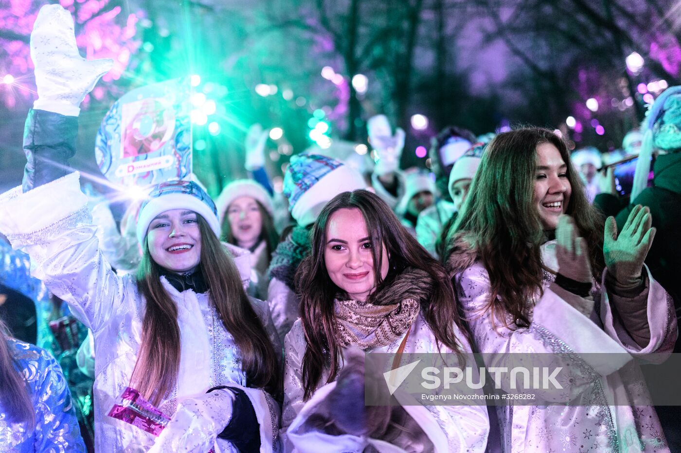 Parade of snow maidens