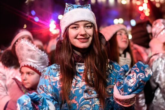 Parade of snow maidens