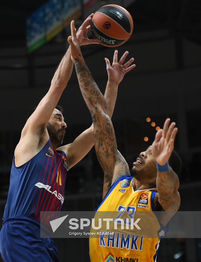 Basketball. Euroleague. Khimki vs. Barcelona