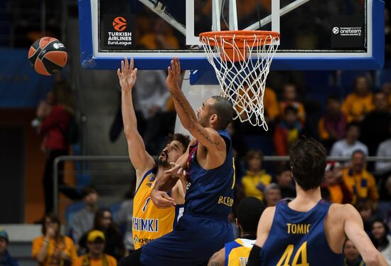 Basketball. Euroleague. Khimki vs. Barcelona