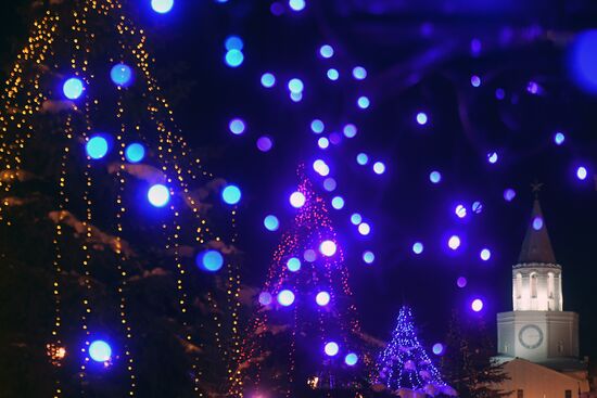New Year decorations in Kazan