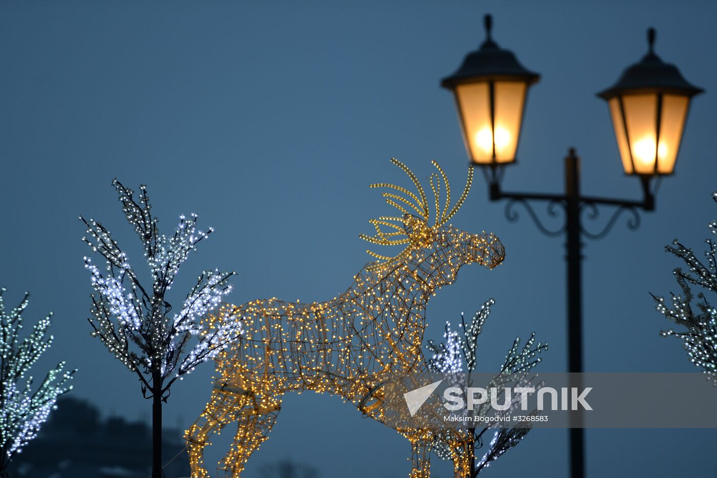 New Year decorations in Kazan