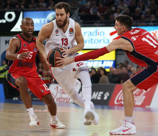 Basketball EuroLeague. Saski Baskonia vs. CSKA