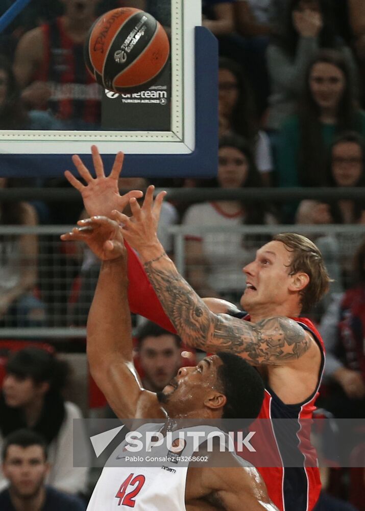 Basketball EuroLeague. Saski Baskonia vs. CSKA