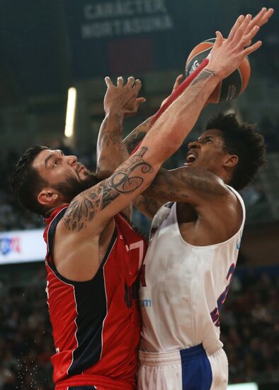 Basketball EuroLeague. Saski Baskonia vs. CSKA