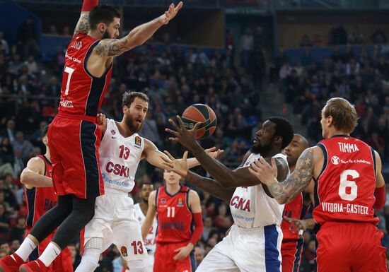 Basketball EuroLeague. Saski Baskonia vs. CSKA