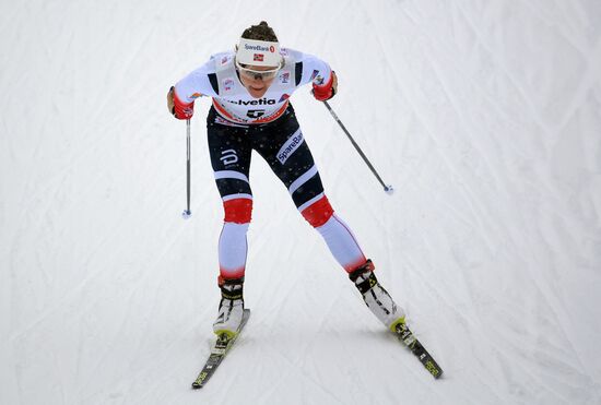 Skiing. Tour de Ski. Women's sprint