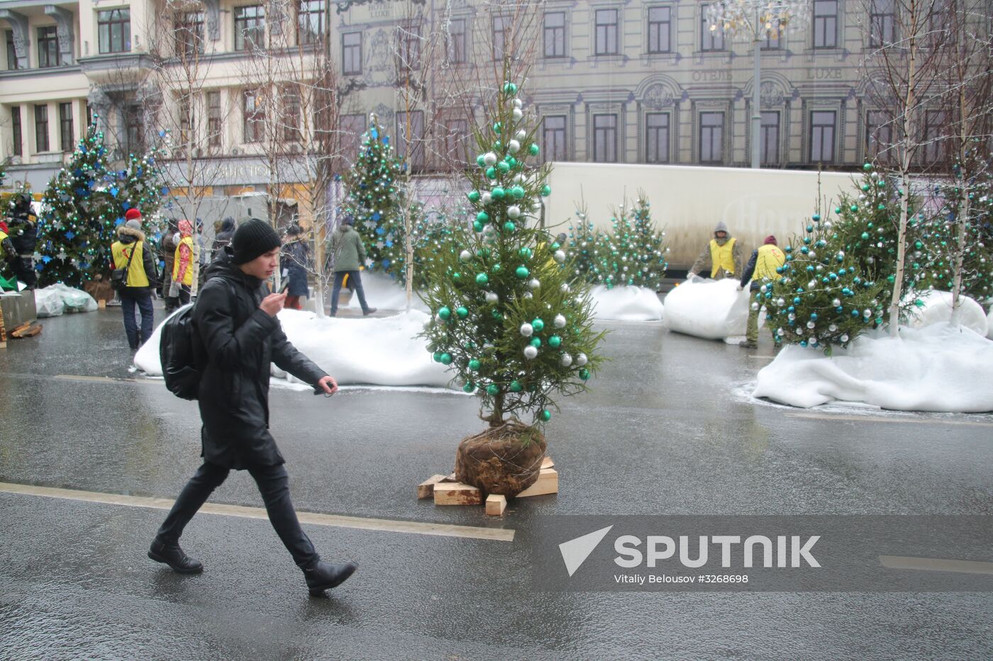 Abnormally warm weather in Moscow