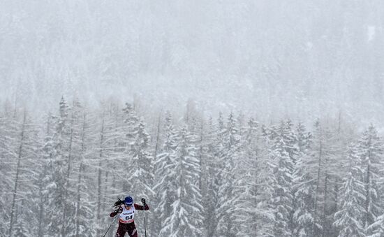 Skiing. Tour de Ski. Women's sprint