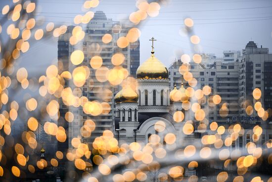 Abnormally warm weather in Moscow