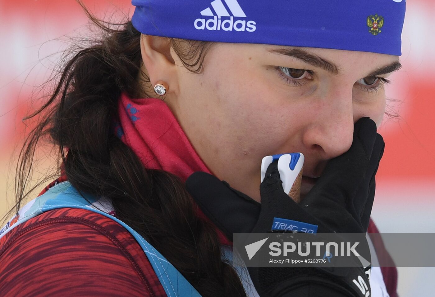 Skiing. Tour de Ski. Women's sprint