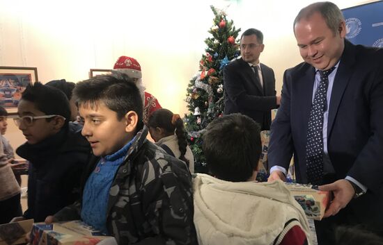 Children's New Year Party held in Russian Cultural Center in Damascus