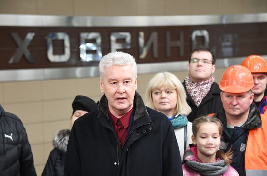 Opening of Moscow Metro's new Khovrino station