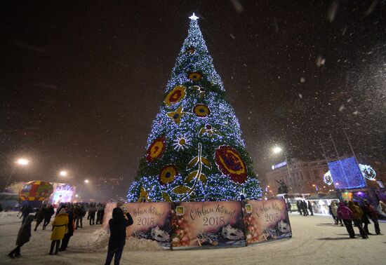 New Year celebrations in Russian regions