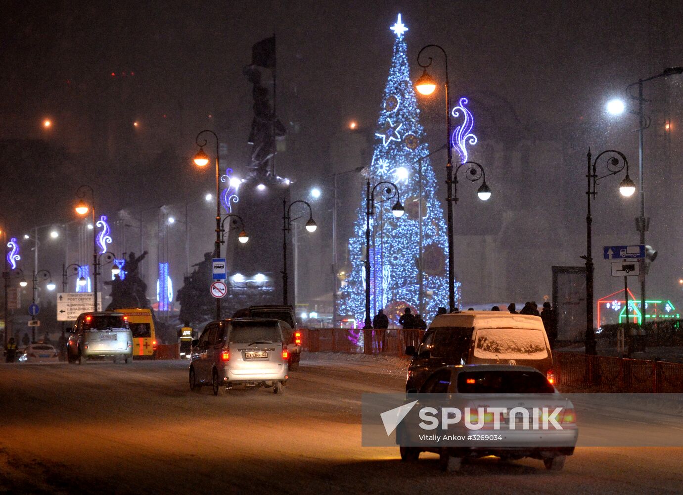 New Year celebrations in Russian regions