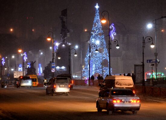 New Year celebrations in Russian regions