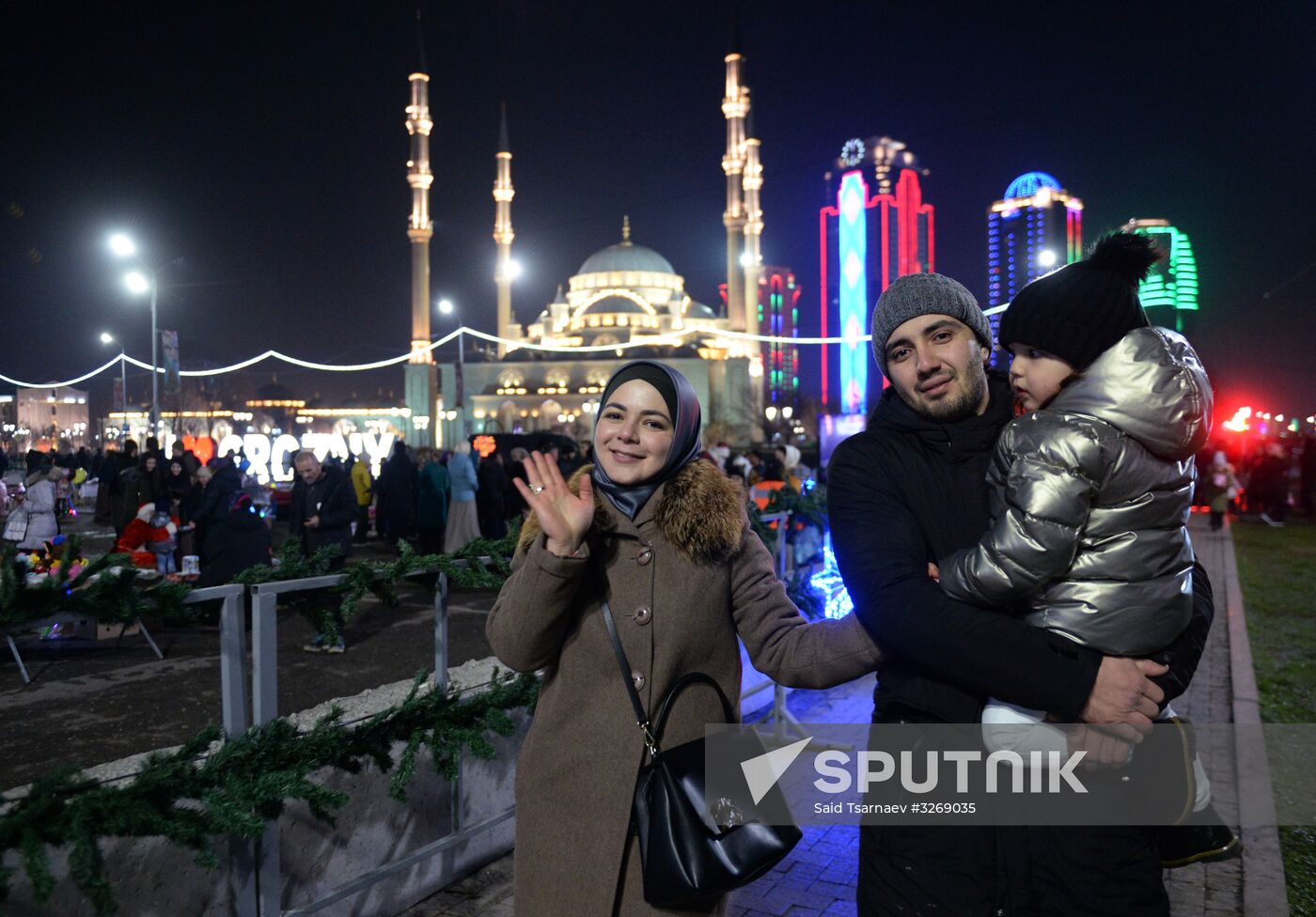New Year celebrations in Russian regions