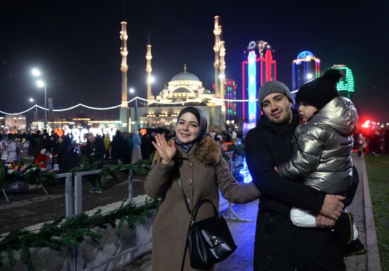 New Year celebrations in Russian regions