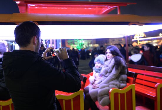 New Year celebrations in Russian regions