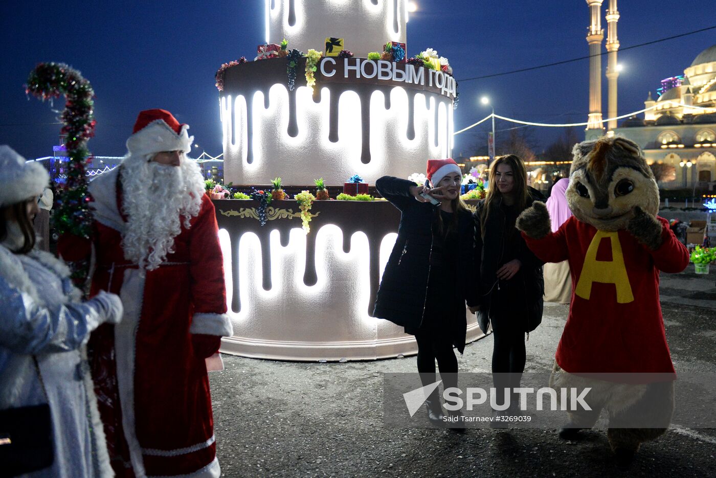 New Year celebrations in Russian regions