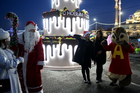 New Year celebrations in Russian regions