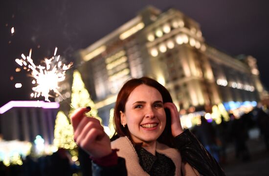 New Year celebration in Moscow