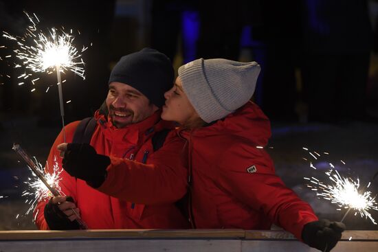 New Year celebrations in Russian regions