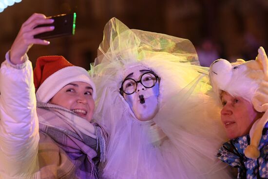 New Year celebrations in Russian regions