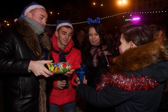 New Year celebrations in Russian regions