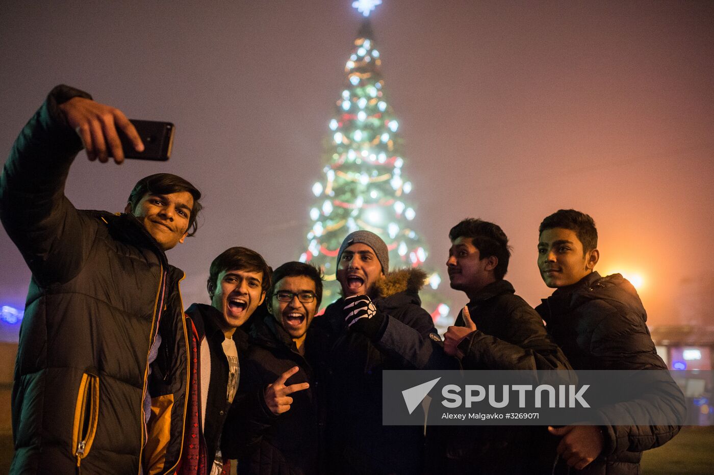New Year celebrations in Russian regions
