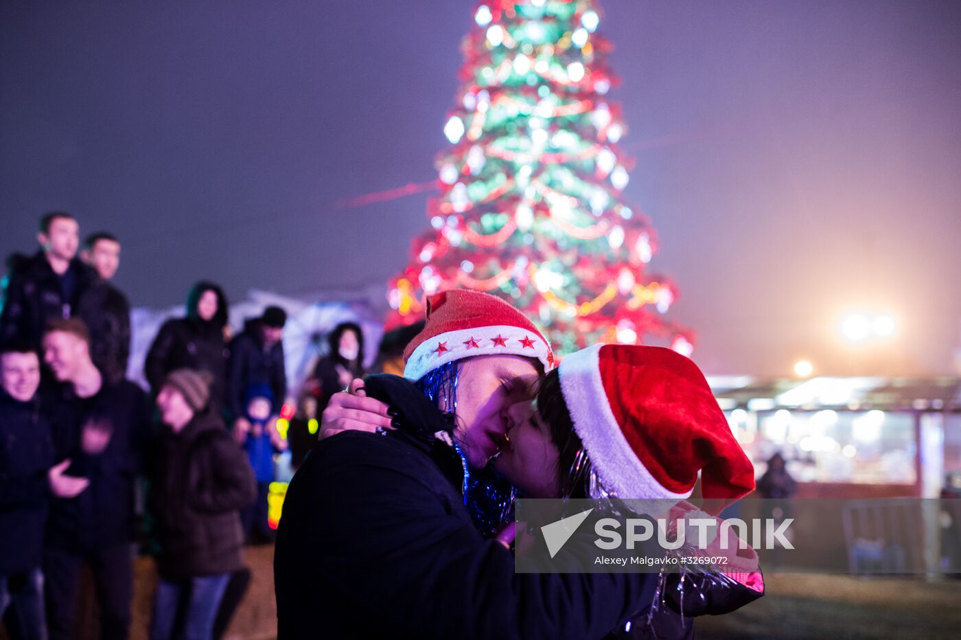 New Year celebrations in Russian regions