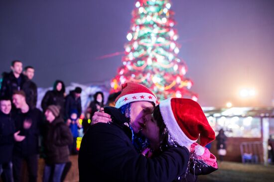New Year celebrations in Russian regions