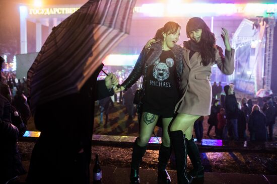 New Year celebrations in Russian regions