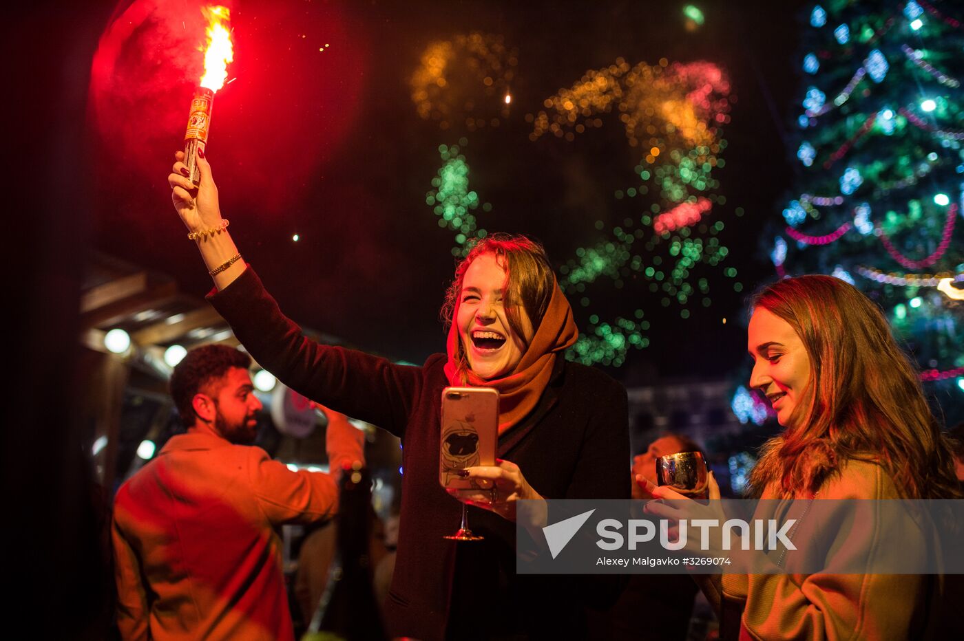 New Year celebrations in Russian regions