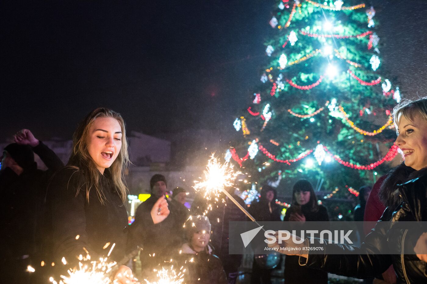 New Year celebrations in Russian regions