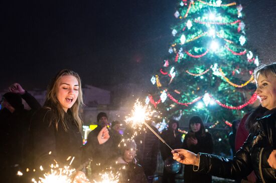 New Year celebrations in Russian regions
