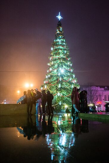 New Year celebrations in Russian regions
