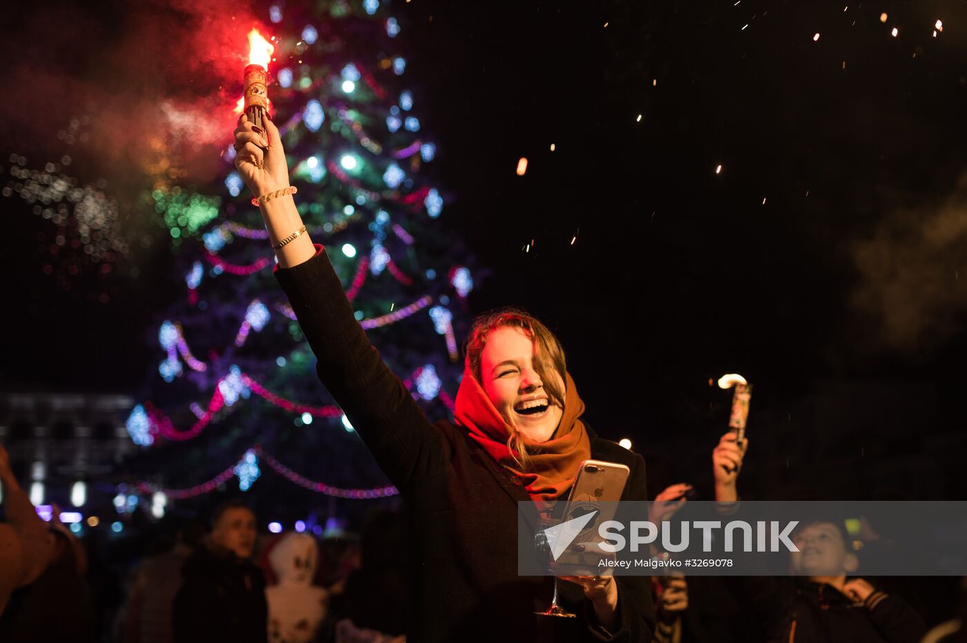 New Year celebrations in Russian regions