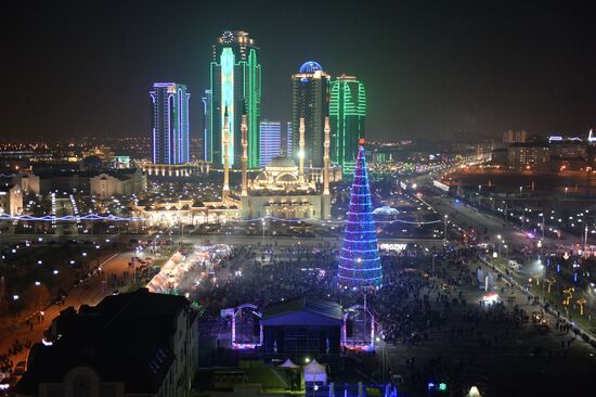 New Year celebrations in Russian regions
