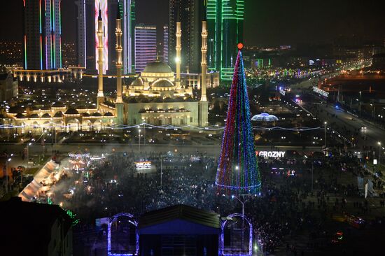 New Year celebrations in Russian regions