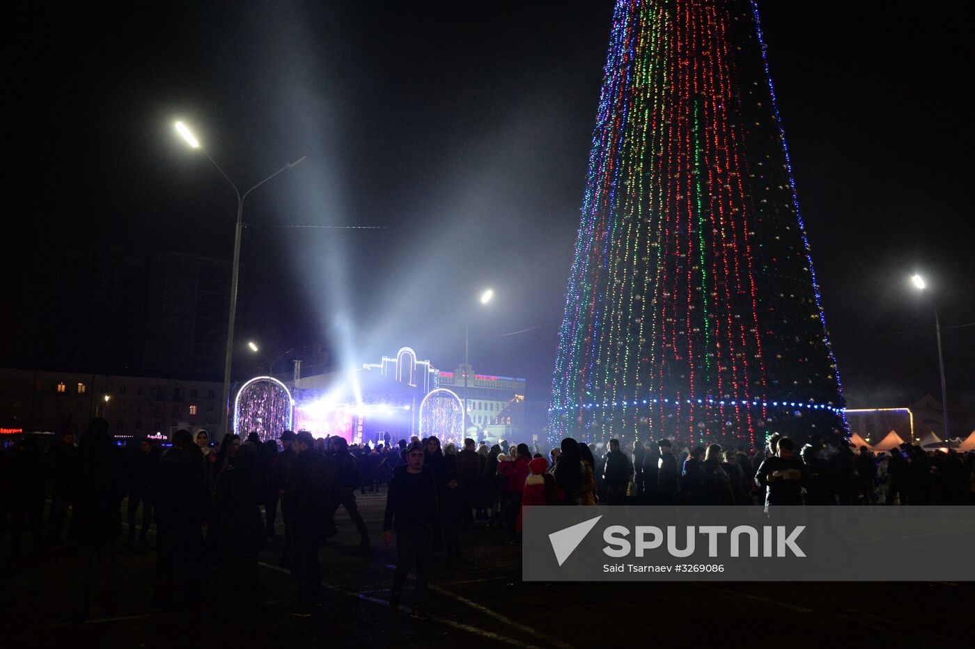 New Year celebrations in Russian regions