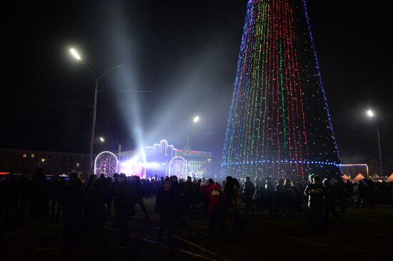 New Year celebrations in Russian regions