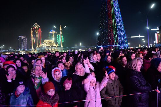 New Year celebrations in Russian regions