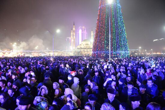New Year celebrations in Russian regions