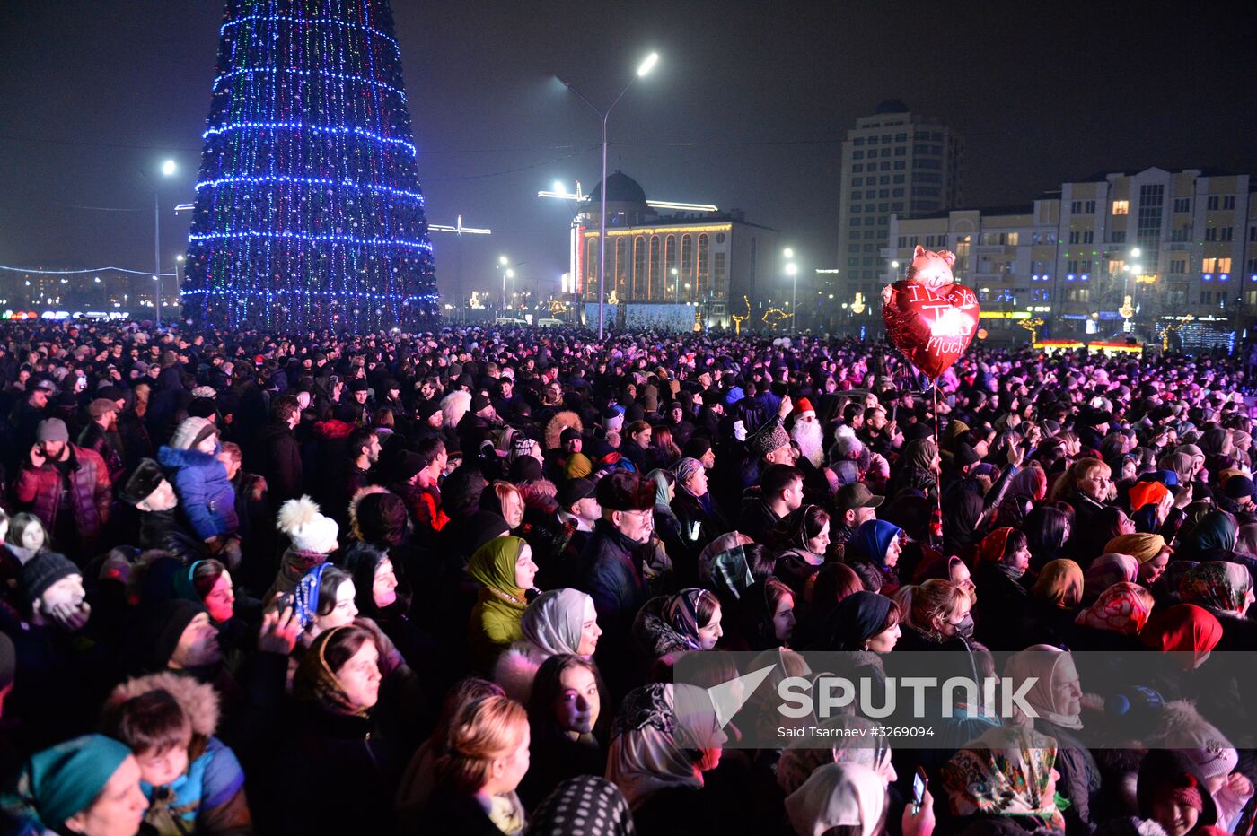 New Year celebrations in Russian regions