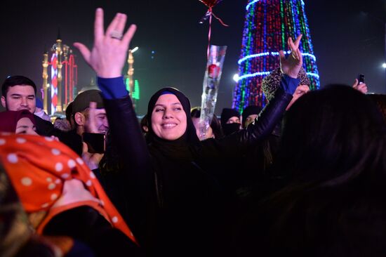 New Year celebrations in Russian regions