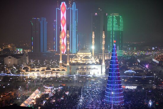 New Year celebrations in Russian regions