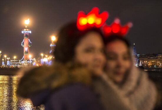 New Year celebrations in Russian regions